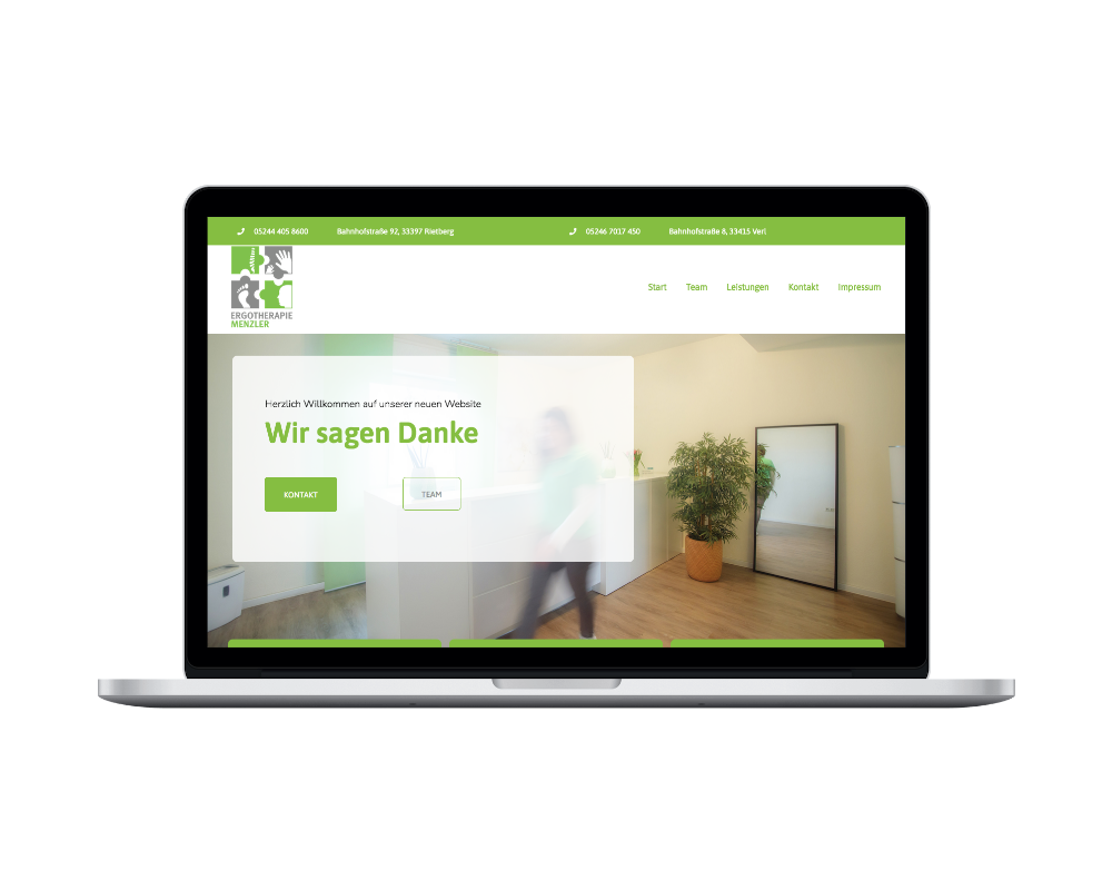 website für Ergotherapeuten